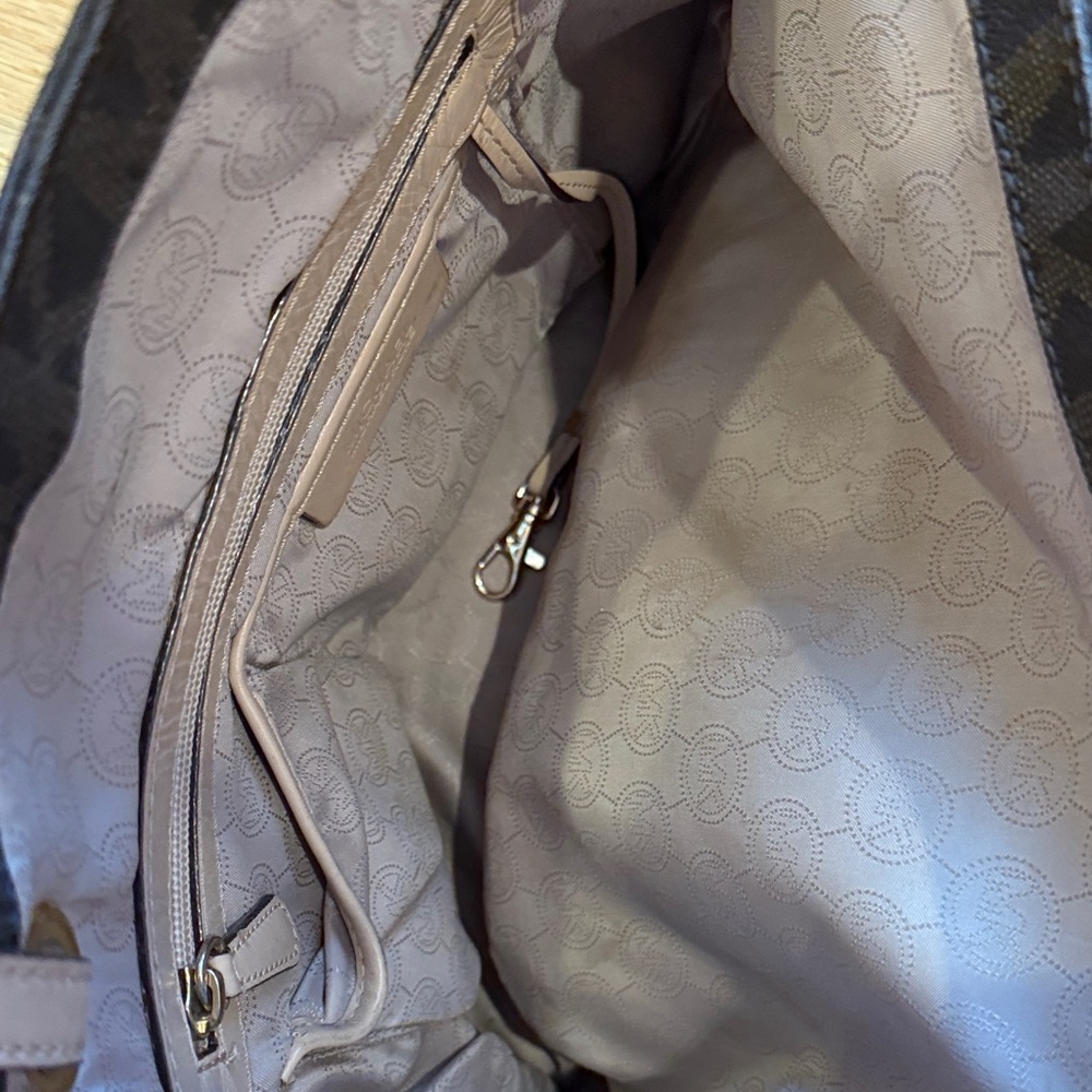 Michael Kors Dark Brown Signature Tote - Picture 4 of 5